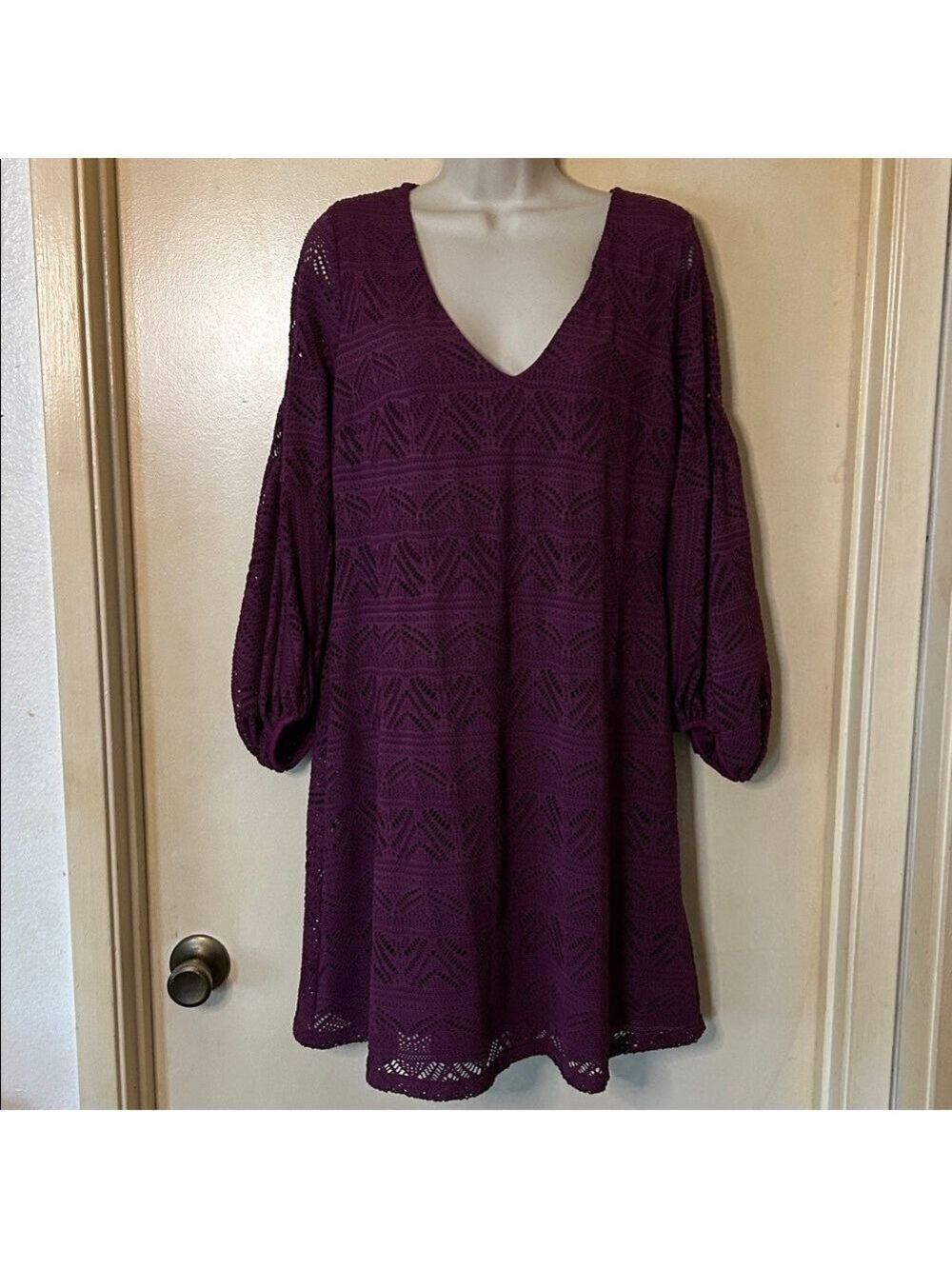 Anthropologie Maeve Leila Crochet Dress Size Small
